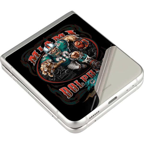 Liquid Blue NFL Miami Dolphins Running Back Galaxy Z Flip3 5G Skin