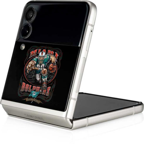 Liquid Blue NFL Miami Dolphins Running Back Galaxy Z Flip3 5G Skin