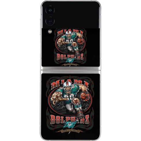 Liquid Blue NFL Miami Dolphins Running Back Galaxy Z Flip4 5G Skin