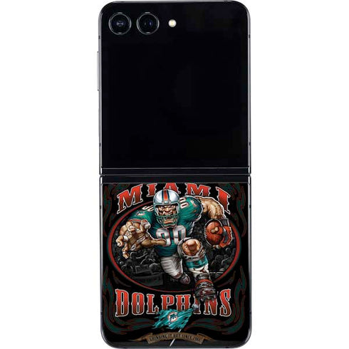 Liquid Blue NFL Miami Dolphins Running Back Galaxy Z Flip5 5G Skin