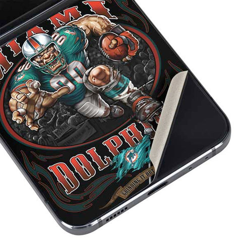 Liquid Blue NFL Miami Dolphins Running Back Galaxy Z Flip5 5G Skin