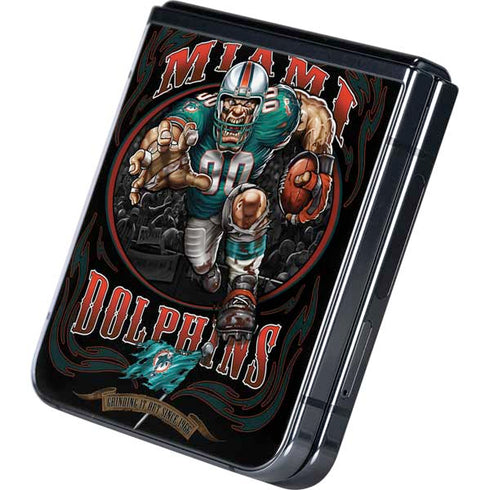 Liquid Blue NFL Miami Dolphins Running Back Galaxy Z Flip5 5G Skin