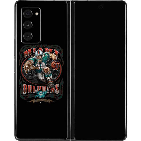 Liquid Blue NFL Miami Dolphins Running Back Galaxy Z Fold2 5G Skin