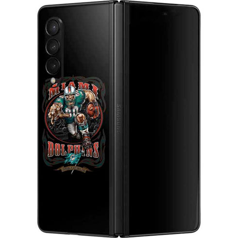 Liquid Blue NFL Miami Dolphins Running Back Galaxy Z Fold3 5G Skin