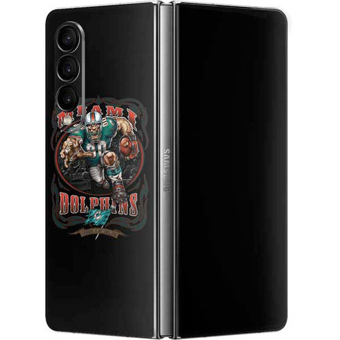 Liquid Blue NFL Miami Dolphins Running Back Galaxy Z Fold4 5G Skin