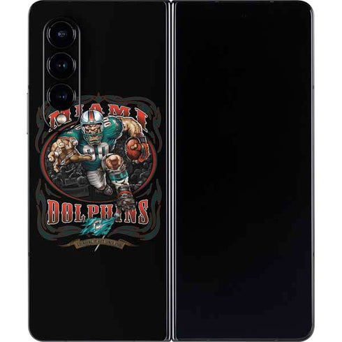Liquid Blue NFL Miami Dolphins Running Back Galaxy Z Fold4 5G Skin