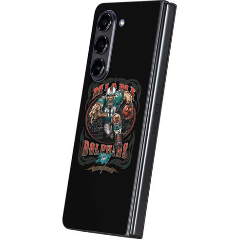 Liquid Blue NFL Miami Dolphins Running Back Galaxy Z Fold5 5G Skin