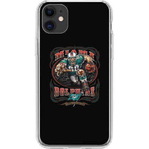 Liquid Blue NFL Miami Dolphins Running Back iPhone 11 Clear Case