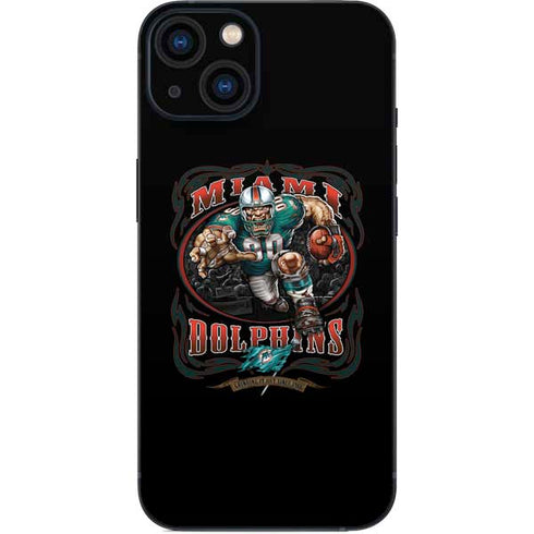 Liquid Blue NFL Miami Dolphins Running Back iPhone 13 Skin