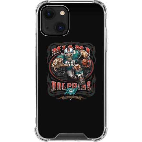 Liquid Blue NFL Miami Dolphins Running Back iPhone 14 Clear Case