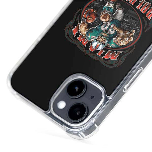 Liquid Blue NFL Miami Dolphins Running Back iPhone 15 Plus MagSafe Case