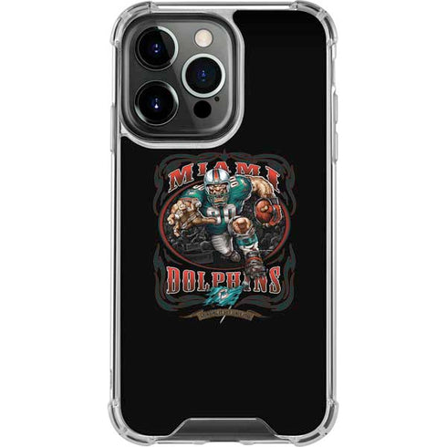 Liquid Blue NFL Miami Dolphins Running Back iPhone 14 Pro Clear Case