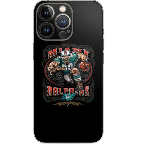 Liquid Blue NFL Miami Dolphins Running Back iPhone 15 Pro Skin
