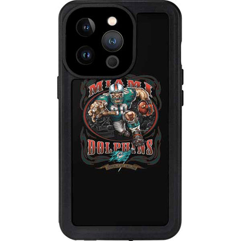 Liquid Blue NFL Miami Dolphins Running Back iPhone 14 Pro Waterproof Case
