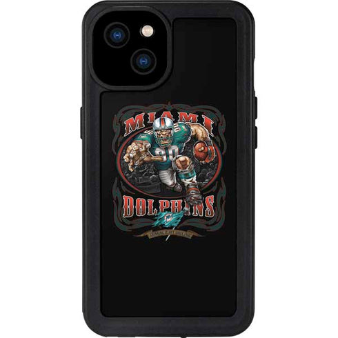 Liquid Blue NFL Miami Dolphins Running Back iPhone 15 Plus Waterproof Case