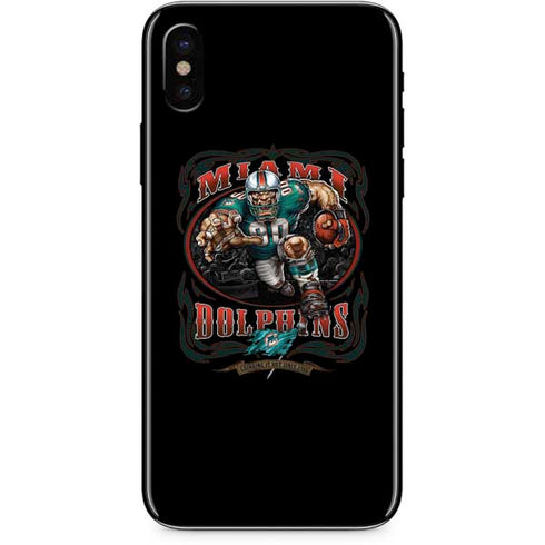 Liquid Blue NFL Miami Dolphins Running Back iPhone X Skin