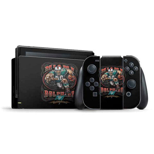 Liquid Blue NFL Miami Dolphins Running Back Nintendo Switch Bundle Skin