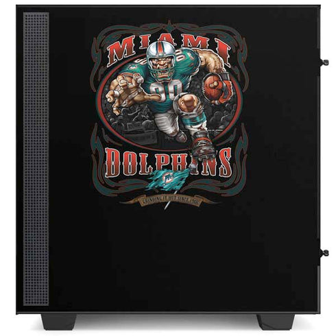 Liquid Blue NFL Miami Dolphins Running Back NZXT H510 Compact ATX Mid-Tower Case Skin