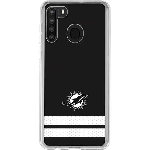 NFL Miami Dolphins Shutout Galaxy A21 Clear Case
