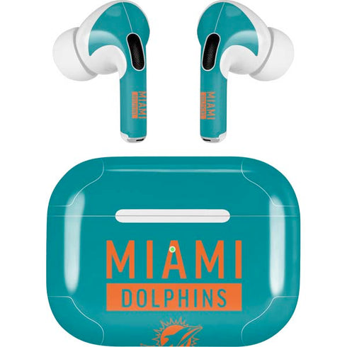 NFL Miami Dolphins Teal Performance Series AirPods Pro 2nd Gen Skin