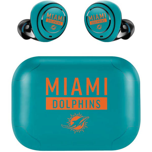 NFL Miami Dolphins Teal Performance Series Amazon Echo Buds Skin