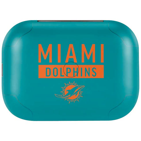 NFL Miami Dolphins Teal Performance Series Amazon Echo Buds Skin