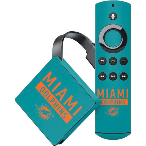 NFL Miami Dolphins Teal Performance Series Amazon Fire TV Skin