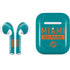 NFL Miami Dolphins Teal Performance Series Apple AirPods 2 Skin