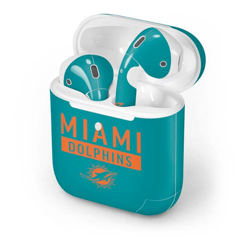 NFL Miami Dolphins Teal Performance Series Apple AirPods 2 Skin