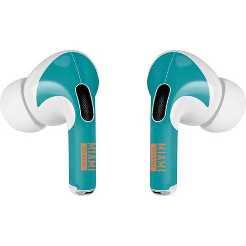 NFL Miami Dolphins Teal Performance Series Apple AirPods Pro Skin
