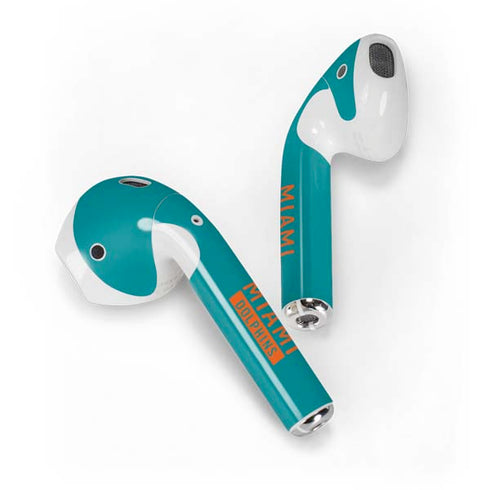 NFL Miami Dolphins Teal Performance Series Apple AirPods Skin