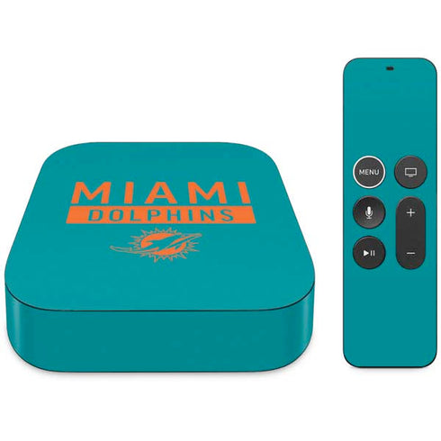 NFL Miami Dolphins Teal Performance Series Apple TV Skin