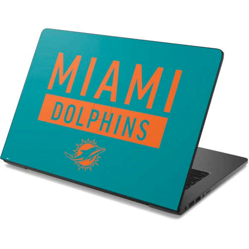 NFL Miami Dolphins Teal Performance Series Dell Chromebook Skin