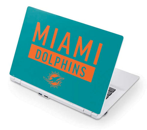 NFL Miami Dolphins Teal Performance Series Acer Chromebook Skin