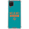NFL Miami Dolphins Teal Performance Series Galaxy A12 Clear Case