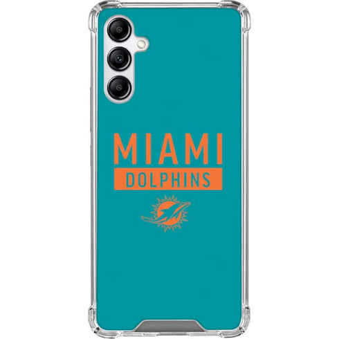NFL Miami Dolphins Teal Performance Series Galaxy A15 5G Clear Case