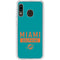 NFL Miami Dolphins Teal Performance Series Galaxy A20 Clear Case