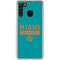 NFL Miami Dolphins Teal Performance Series Galaxy A21 Clear Case