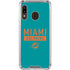 NFL Miami Dolphins Teal Performance Series Galaxy A30 Clear Case