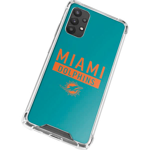 NFL Miami Dolphins Teal Performance Series Galaxy A32 5G Clear Case
