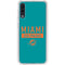 NFL Miami Dolphins Teal Performance Series Galaxy A50 Clear Case
