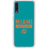 NFL Miami Dolphins Teal Performance Series Galaxy A50 Clear Case