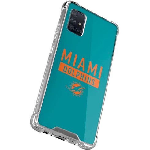 NFL Miami Dolphins Teal Performance Series Galaxy A51 5G Clear Case