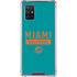 NFL Miami Dolphins Teal Performance Series Galaxy A71 5G Clear Case