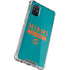 NFL Miami Dolphins Teal Performance Series Galaxy A71 5G Clear Case