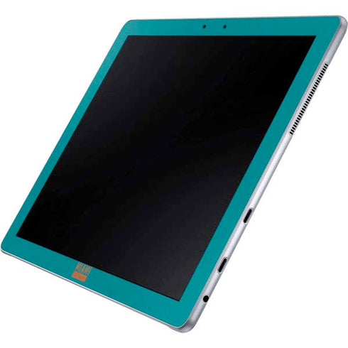 NFL Miami Dolphins Teal Performance Series Galaxy Book 12in Skin