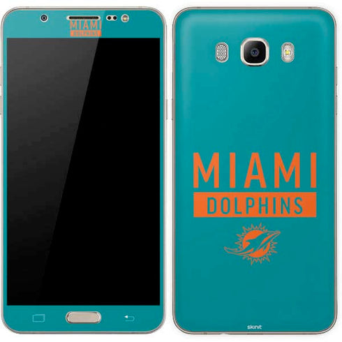 NFL Miami Dolphins Teal Performance Series Galaxy J7 Skin