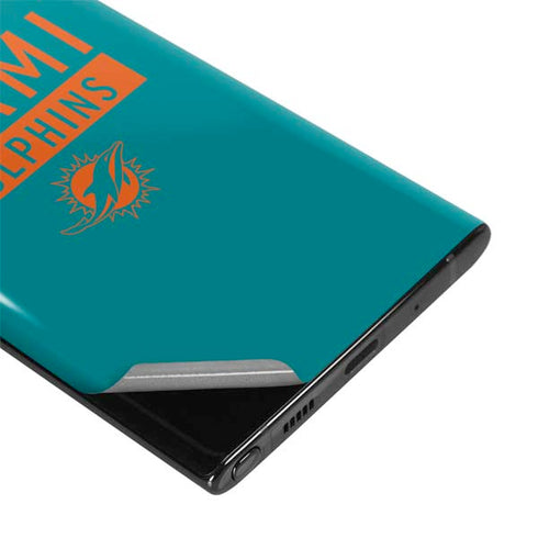 NFL Miami Dolphins Teal Performance Series Galaxy Note 10 Skin