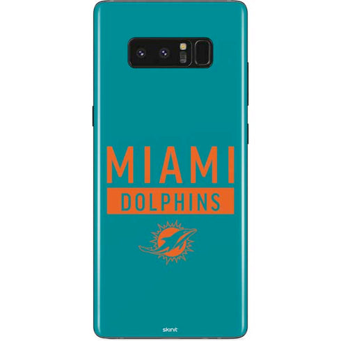 NFL Miami Dolphins Teal Performance Series Galaxy Note 8 Skin