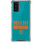 NFL Miami Dolphins Teal Performance Series Galaxy Note20 5G Clear Case